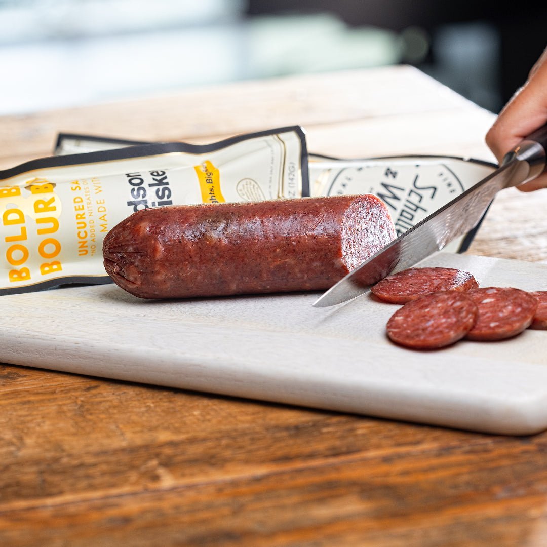 Bold Beef & Bourbon Uncured Salami - Schaller & Weber