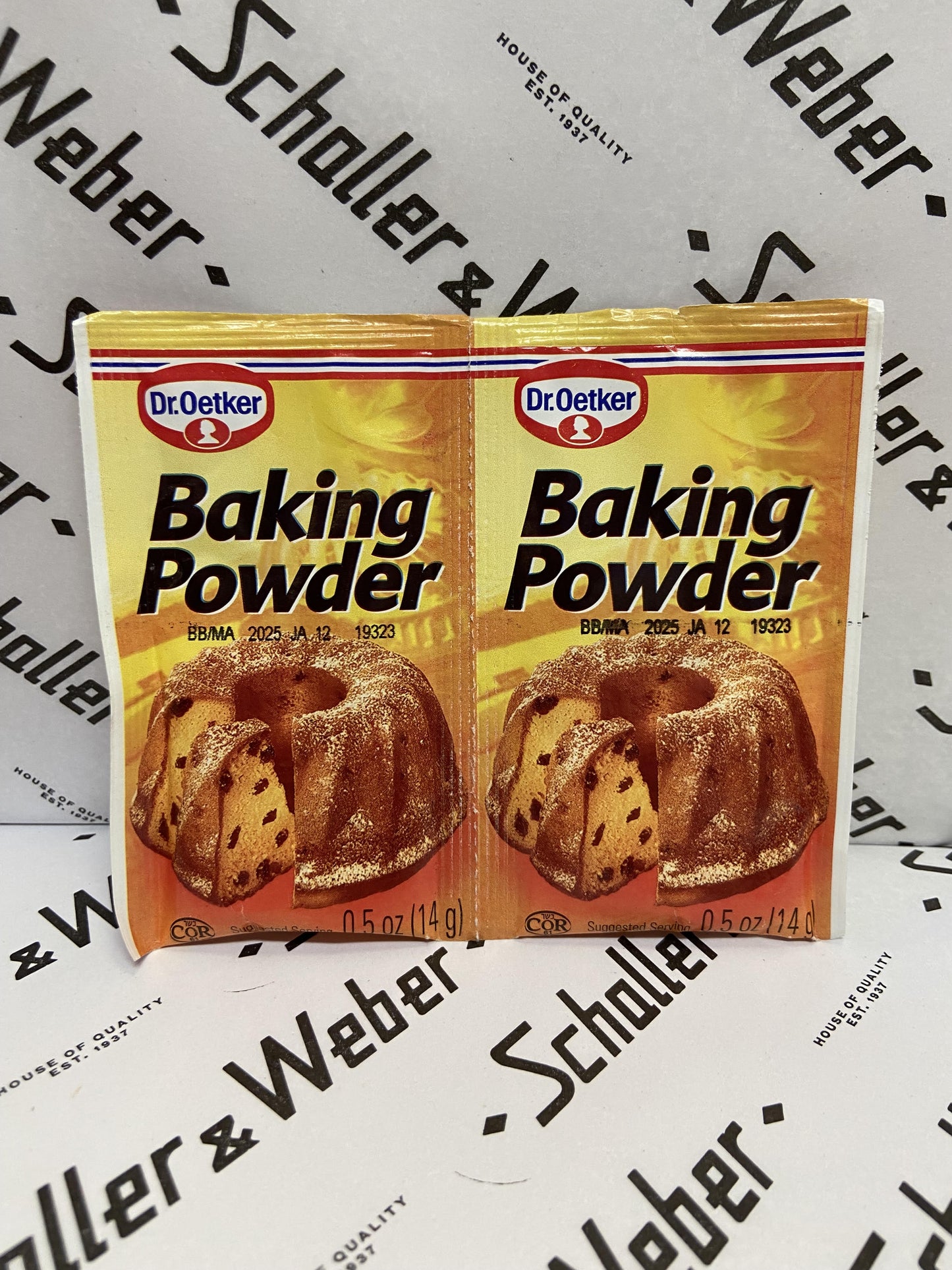 Dr. Oetker Baking Powder 2 - 0.5 oz packs - Schaller & Weber