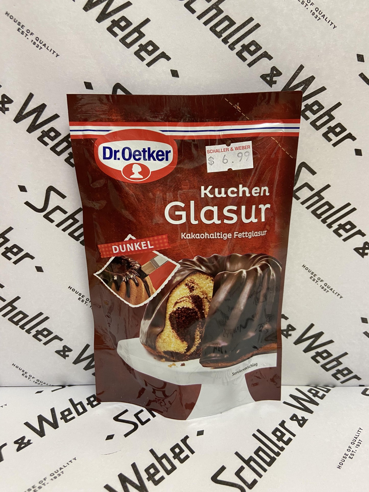 Dr. Oetker Kuchen Glasur Dunkel 150g - Schaller & Weber