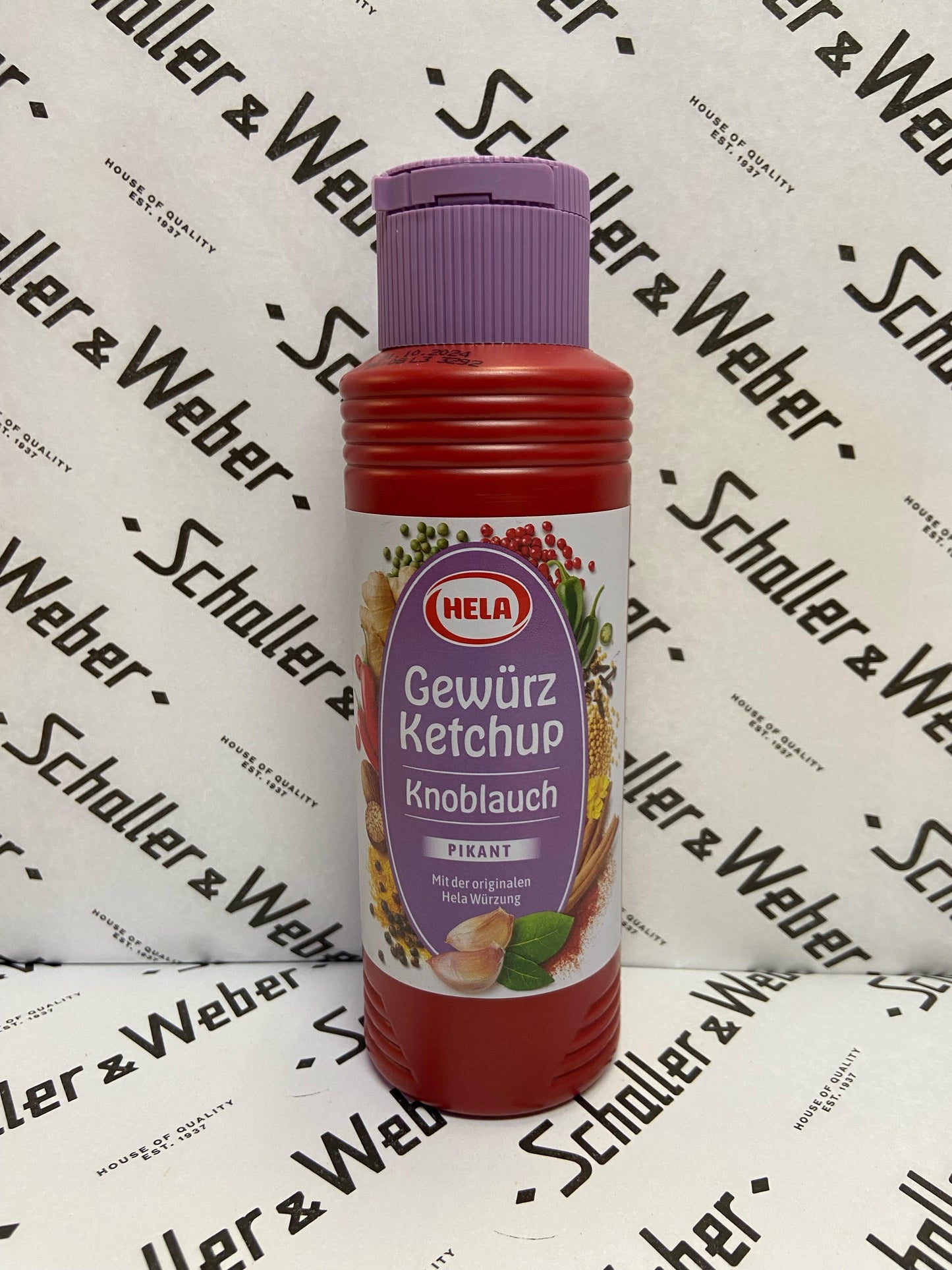 Hela Gewürz Ketchup Knoblauch Pikant 300 ml - Schaller & Weber