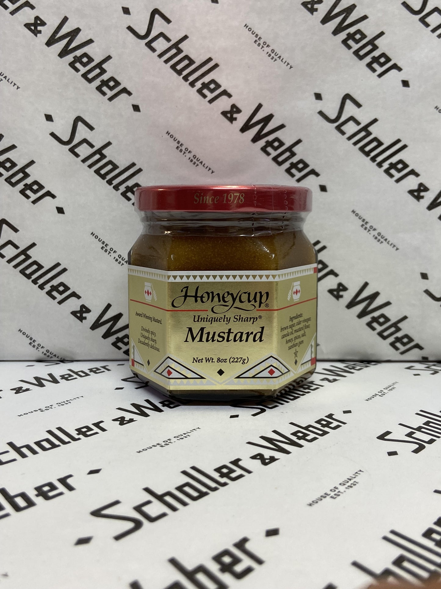 Honeycup Uniquely Sharp Mustard 8 oz - Schaller & Weber