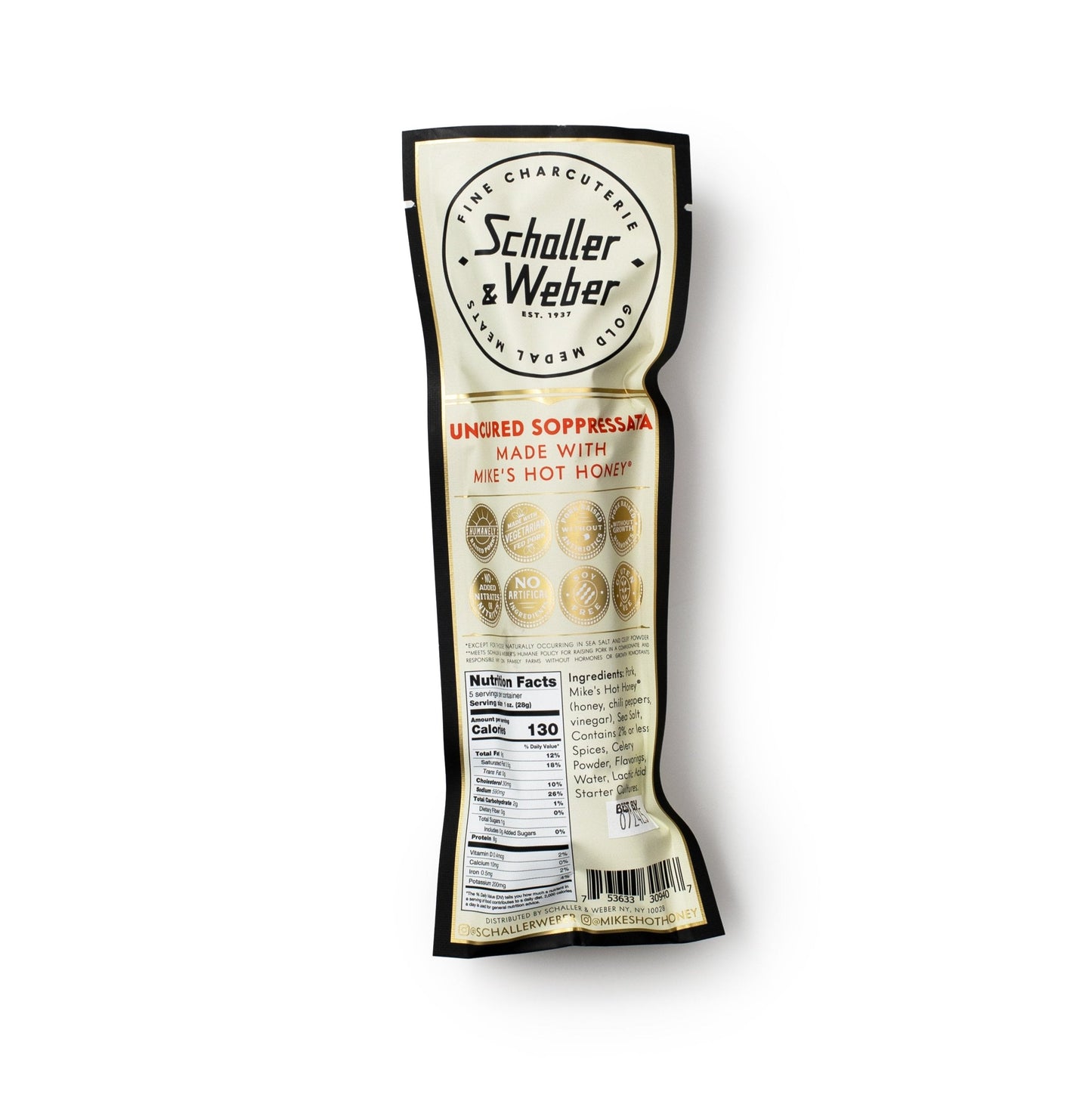Hot Honey & Soppressata Uncured Soppressata - Schaller & Weber