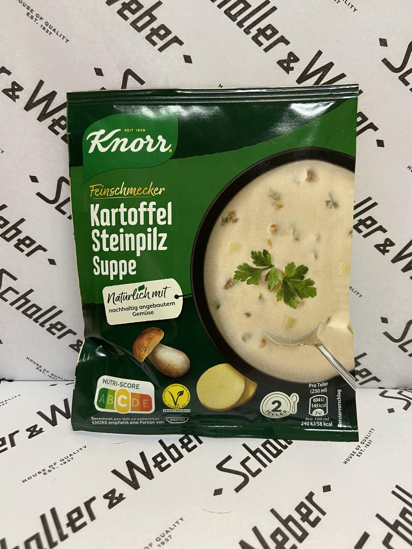Knorr Kartoffel Steinpilz Suppe 500 ml - Schaller & Weber