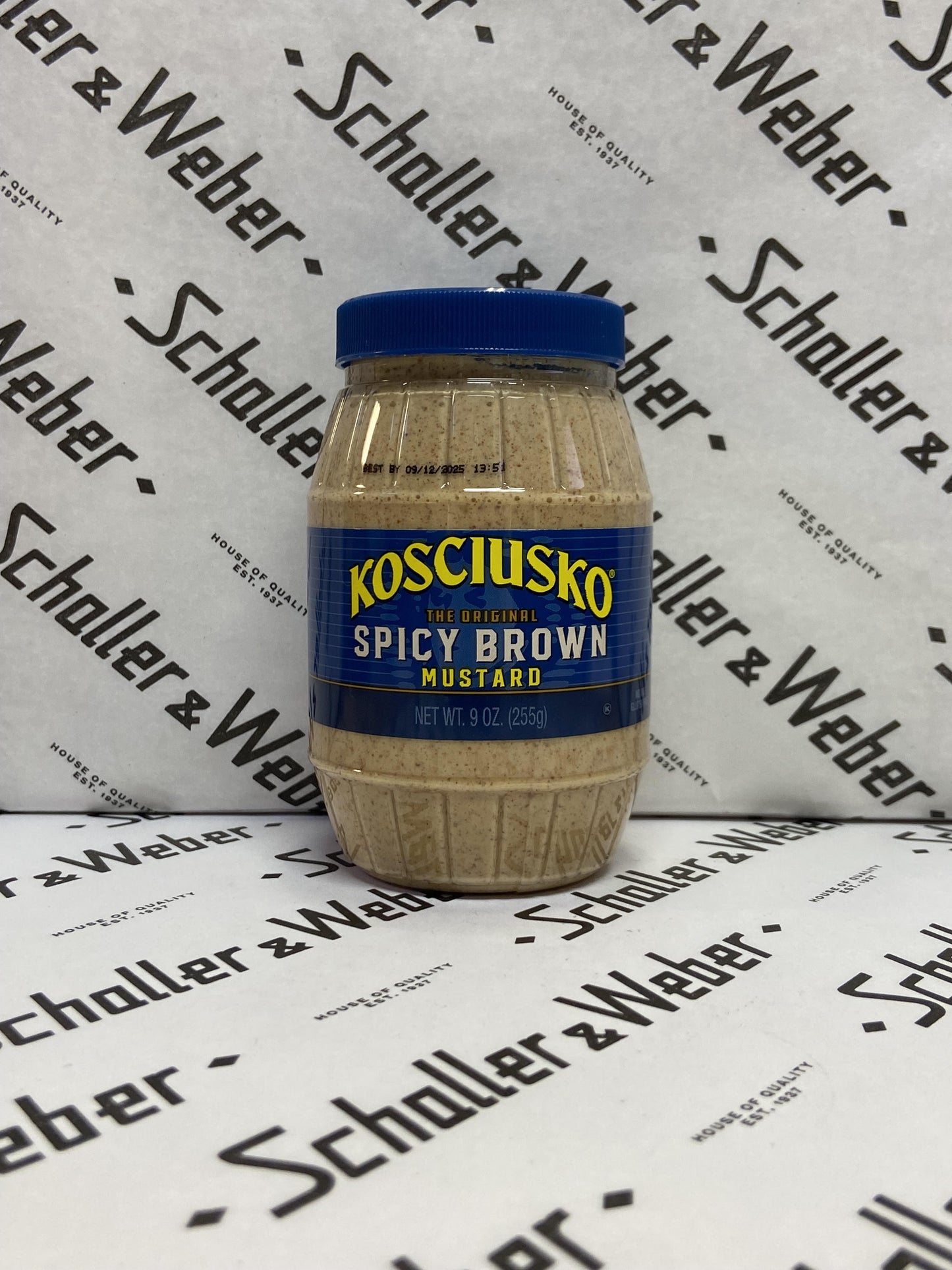 Kosciusko Original Spicy Brown Mustard 9 oz - Schaller & Weber