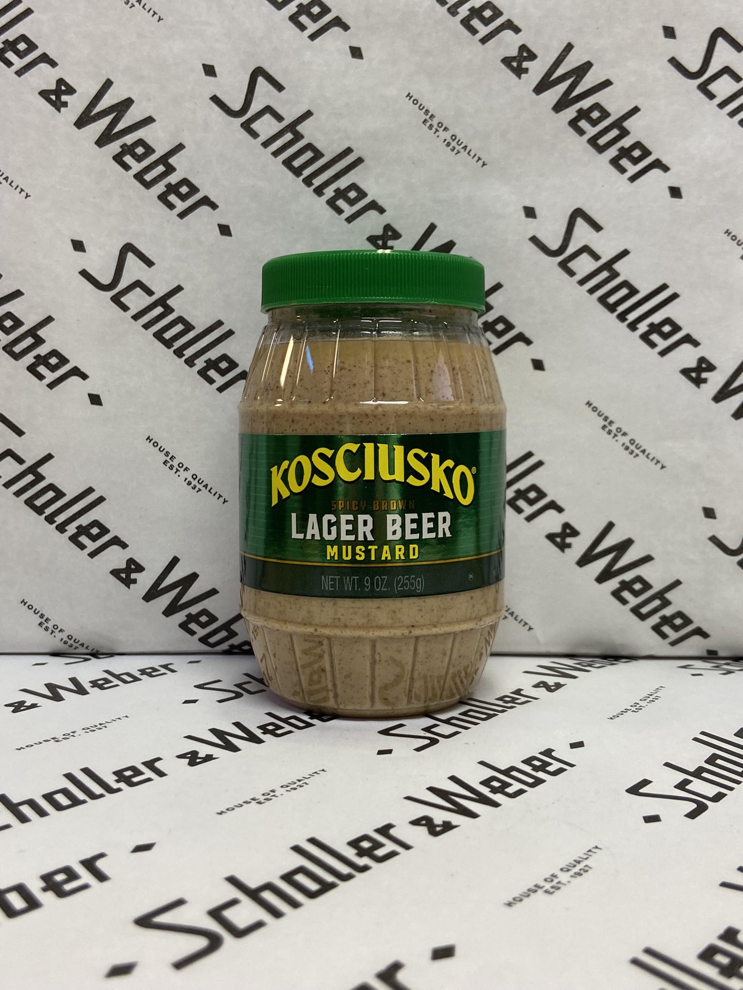 Kosciusko Spicy Brown Lager Beer Mustard 9 oz - Schaller & Weber