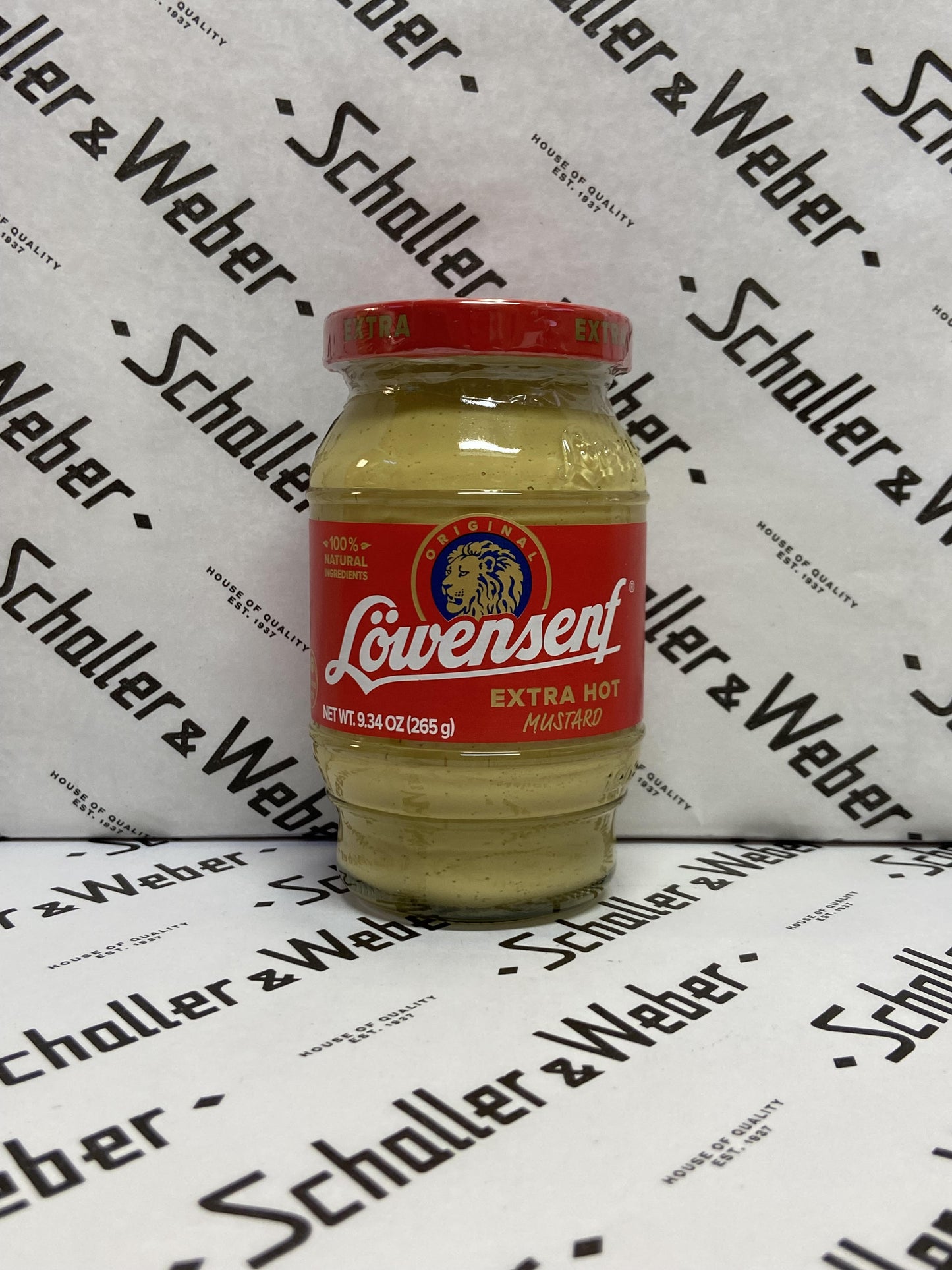 Löwensenf Extra Hot Mustard 3.38 oz - Schaller & Weber