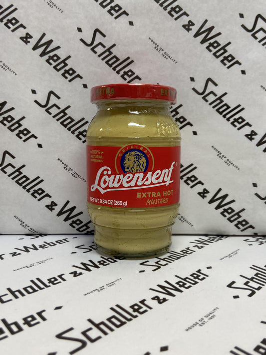 Löwensenf Extra Hot Mustard 3.38 oz - Schaller & Weber