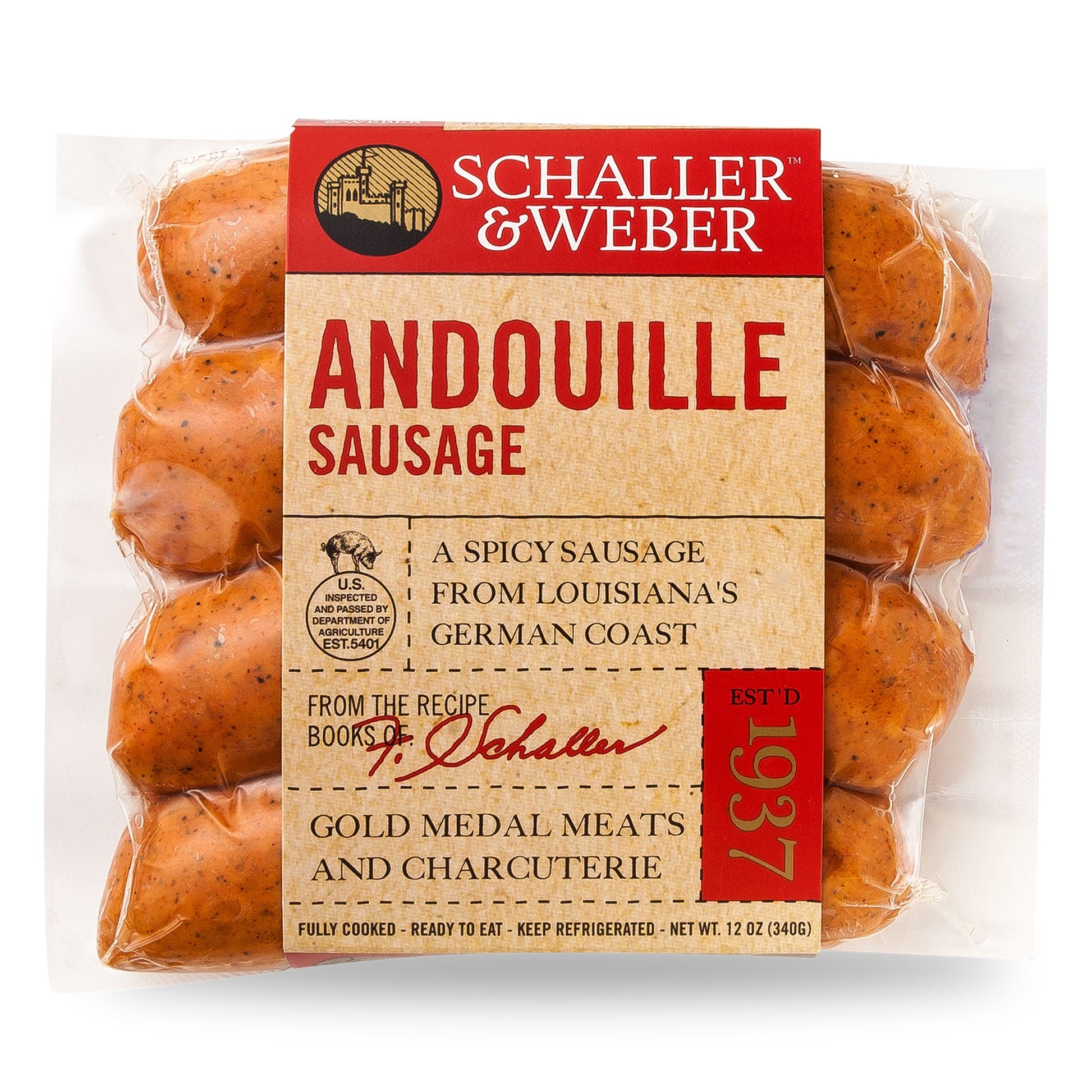 Andouille Sausage, In Retail Package - Schaller & Weber