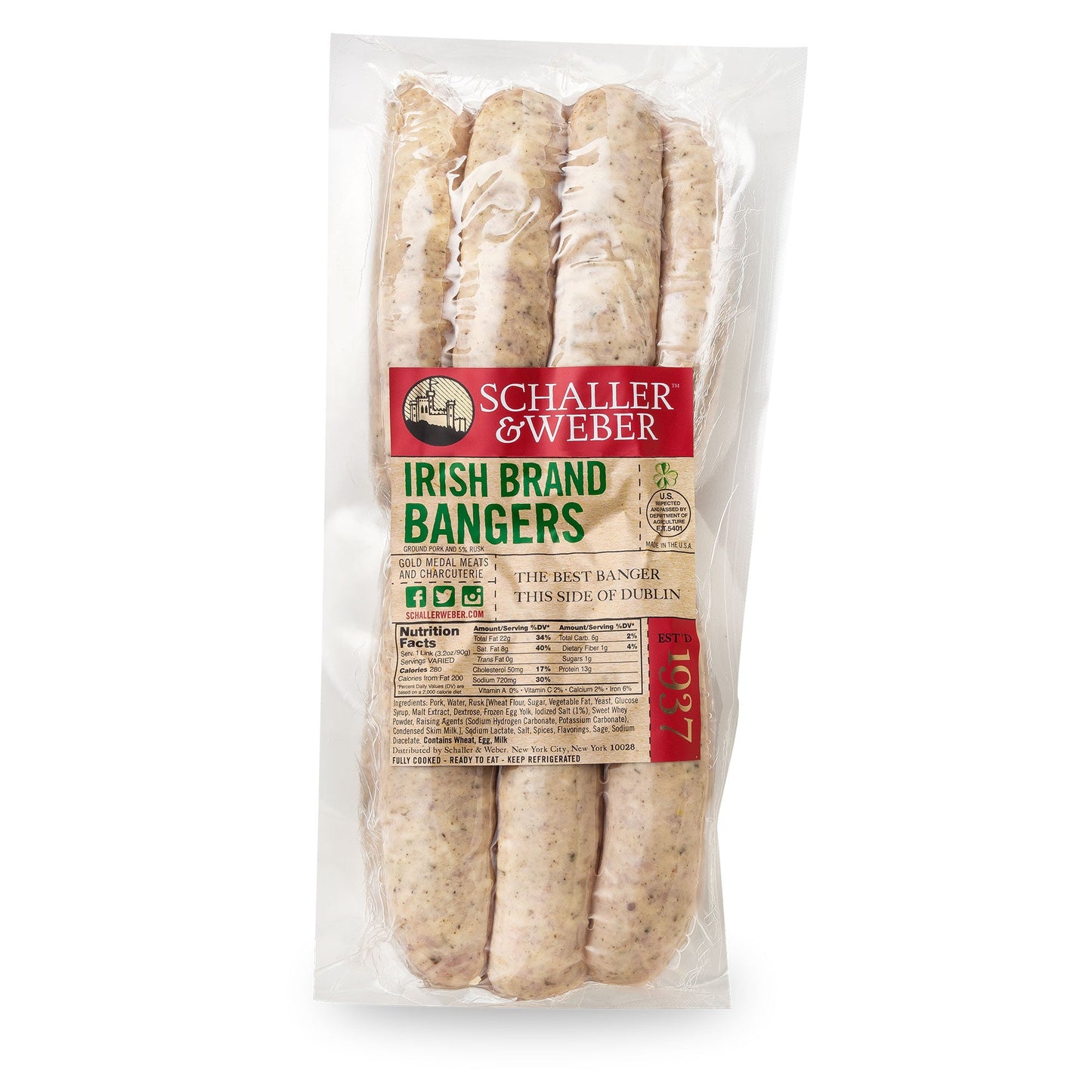 Irish Brand Bangers - Schaller & Weber