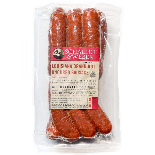 Louisiana Brand Hot Uncured Sausages - Schaller & Weber