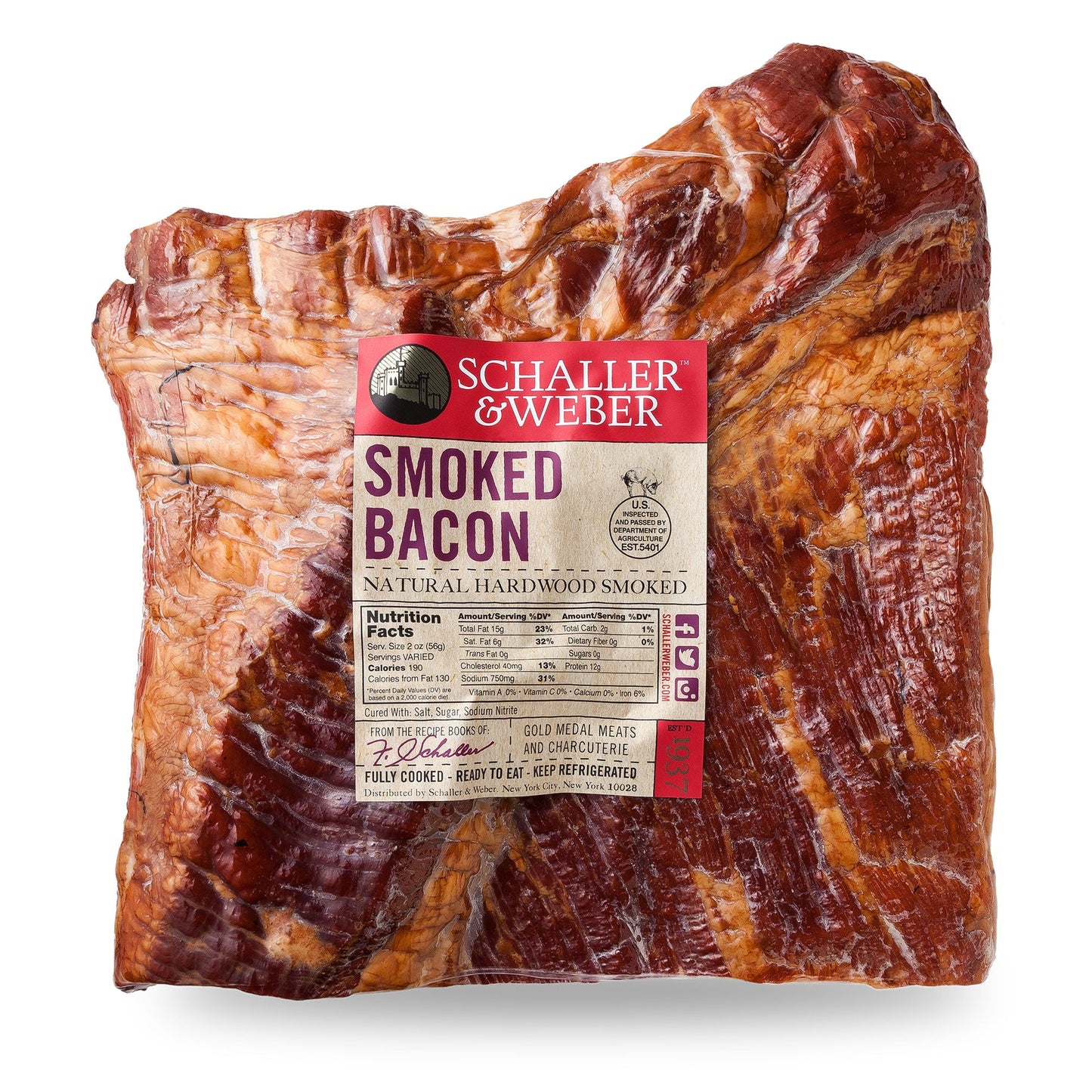 Smoked Slab Bacon - Schaller & Weber