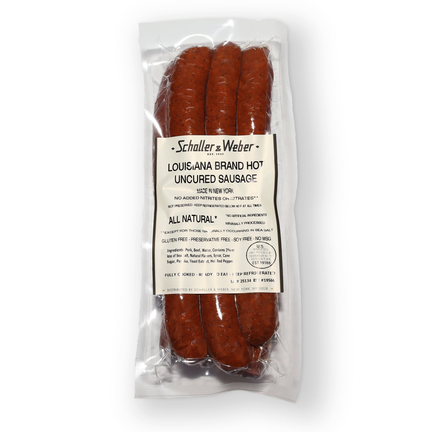 Louisiana Brand Hot Uncured Sausages