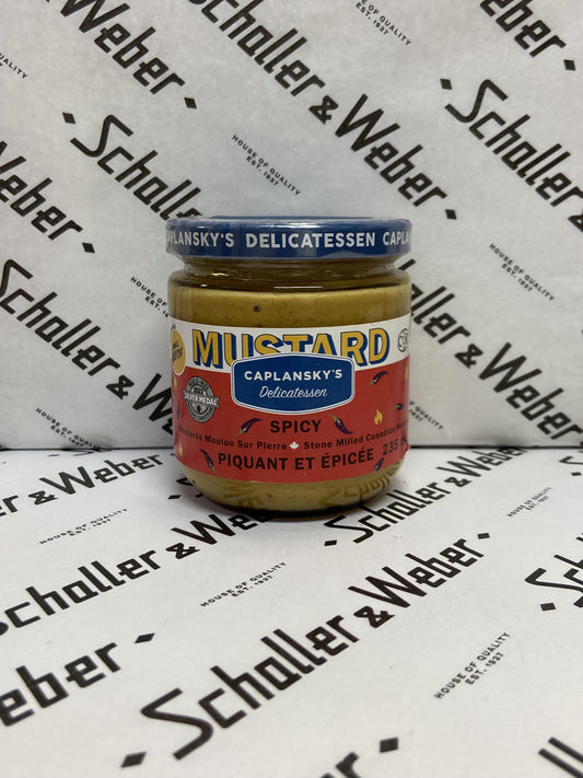 Caplansky's Delicatessen Spicy Stone Milled Canadian Mustard 235 ml - Schaller & Weber