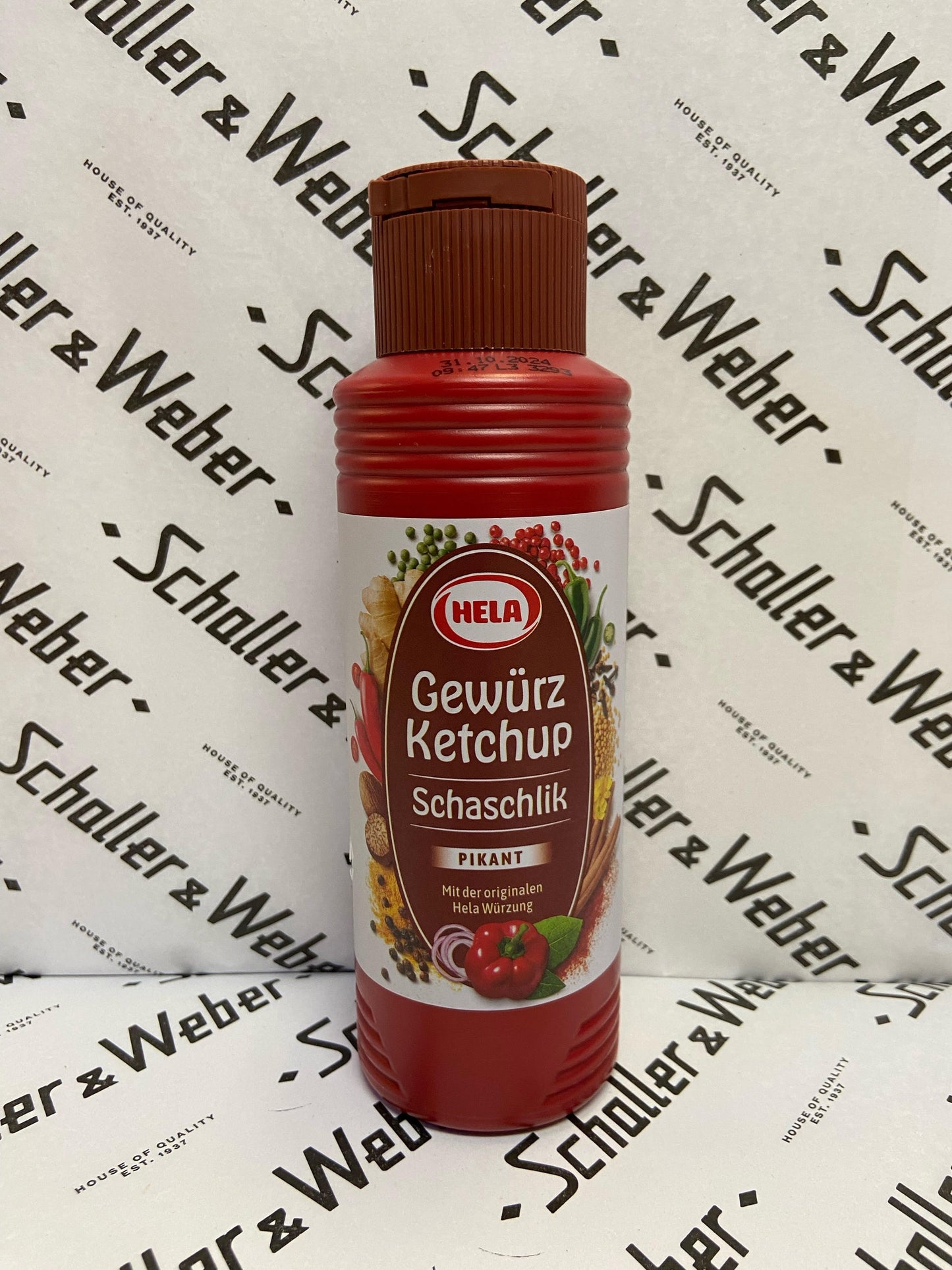 Hela Gewürz Ketchup Schaschlik Pikant 300 ml - Schaller & Weber