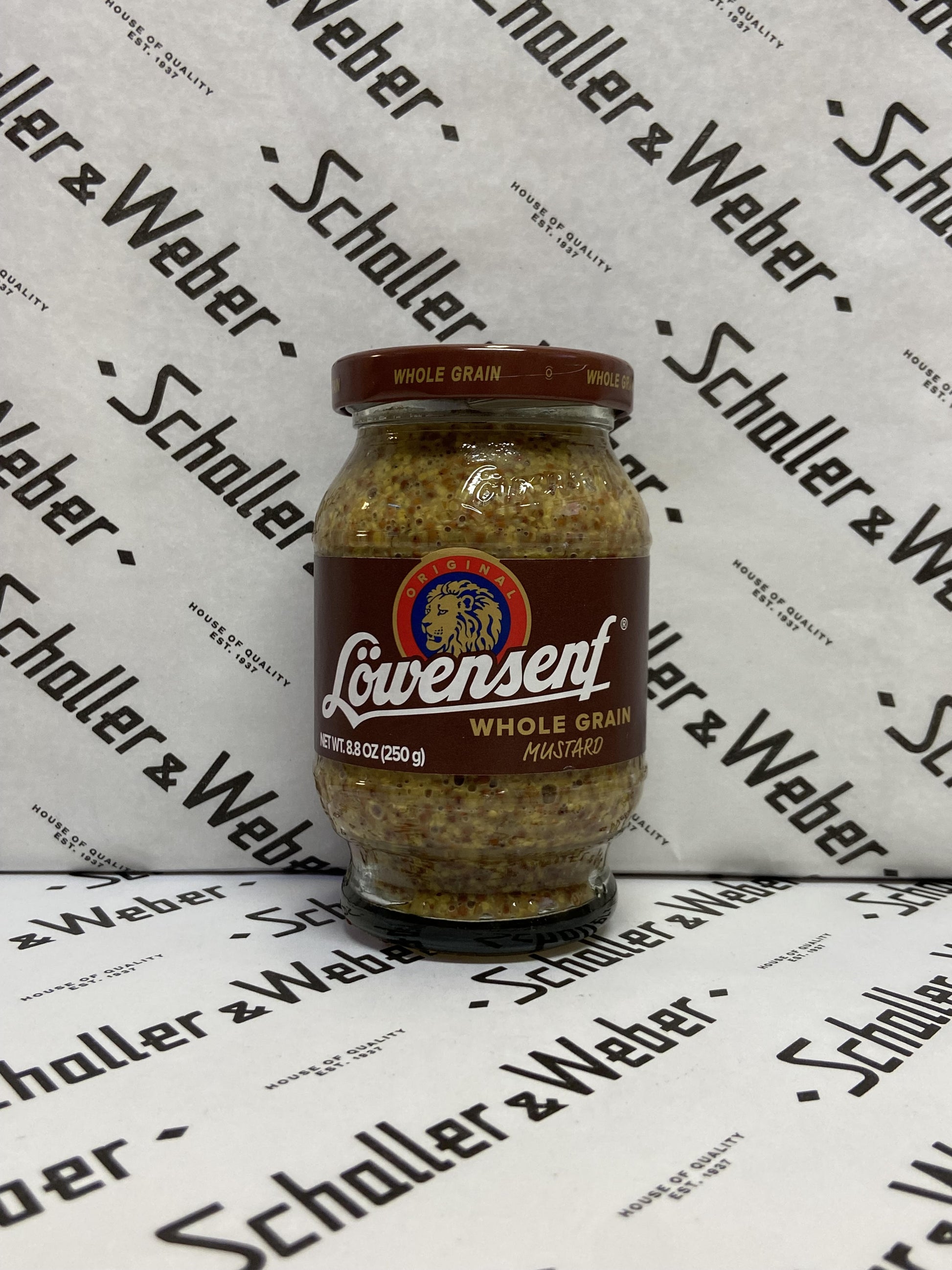 Löwensenf Whole Grain Mustard 8.8 oz - Schaller & Weber