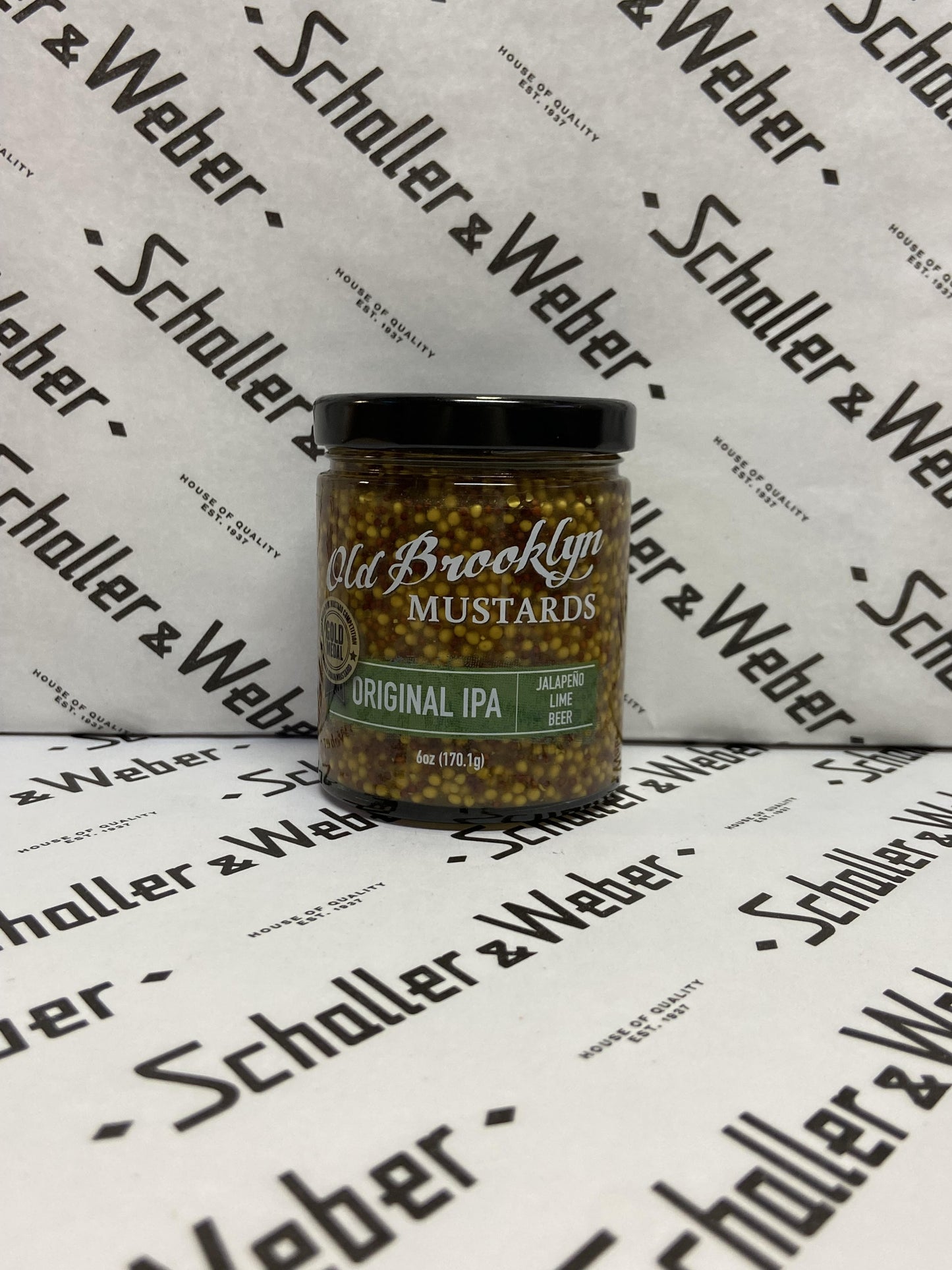 Old Brooklyn Original IPA Mustard 6 oz - Schaller & Weber
