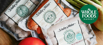 Schaller Weber sausages available at Whole Foods Market