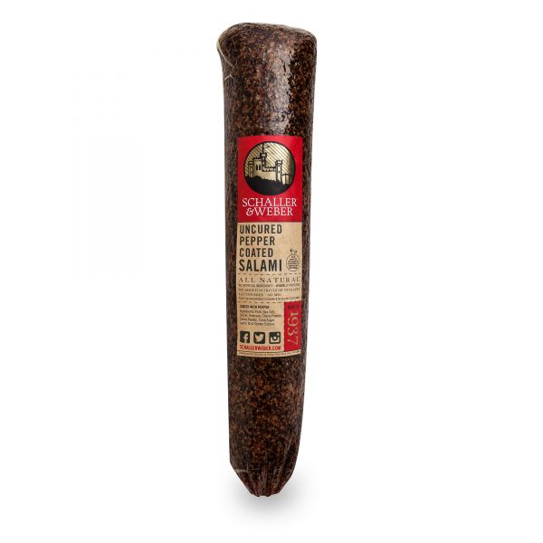 Uncured Peppercoated Salami - Schaller & Weber